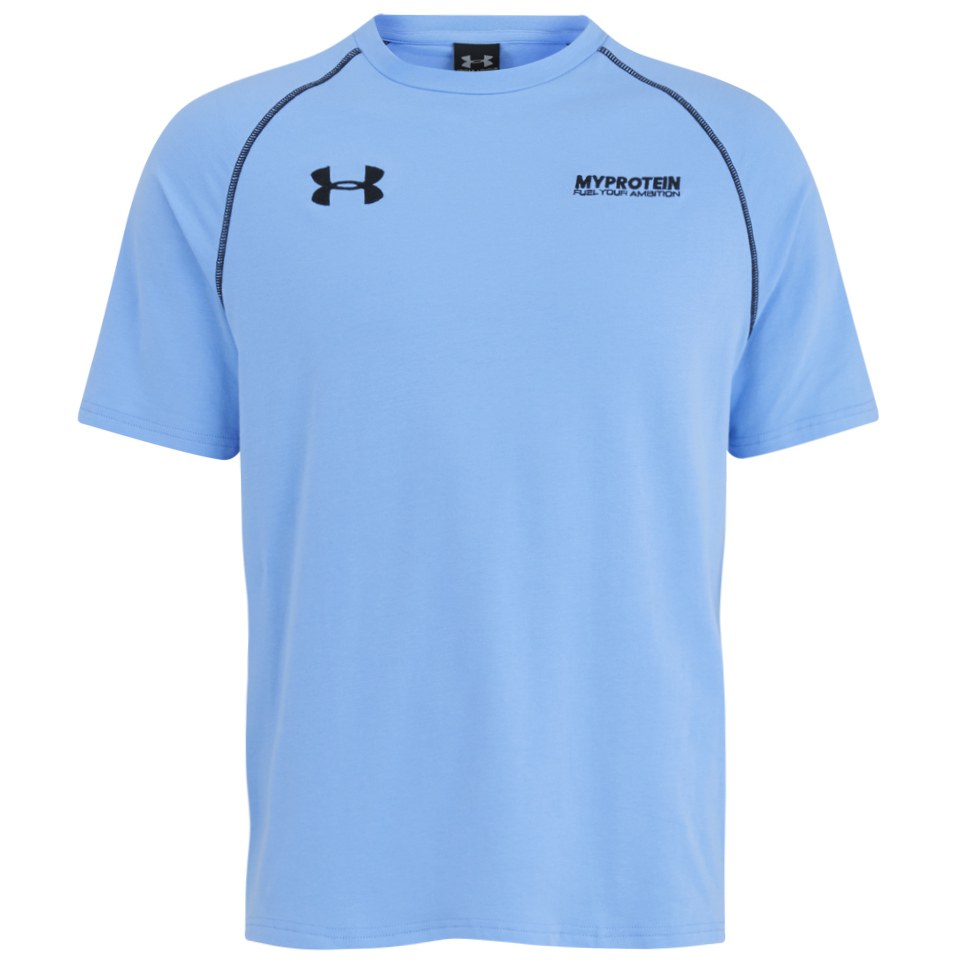 Myprotein Under Armour Escape Men's Charged Cotton T-Shirt, Sky