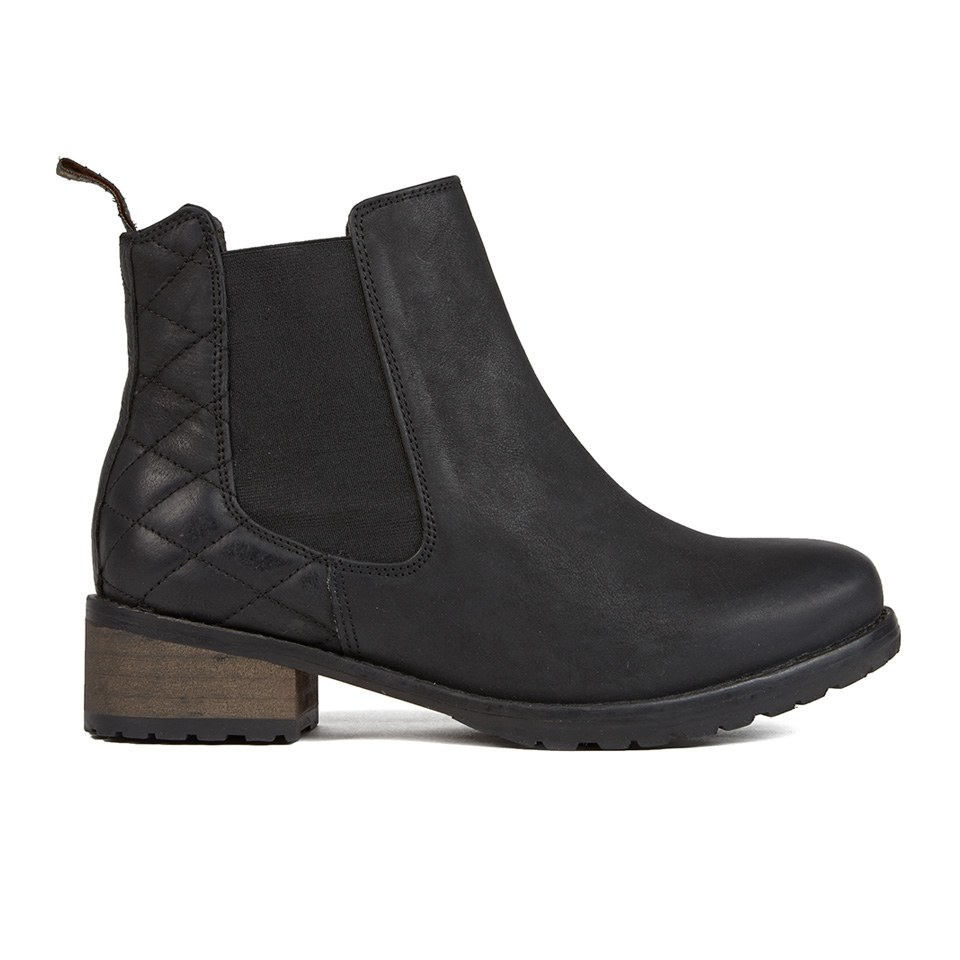 Barbour Women s Caveson Leather Chelsea Boots Black Allsole