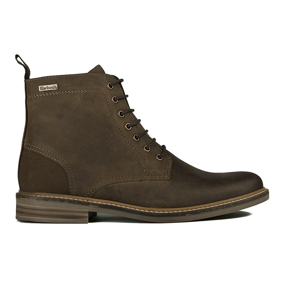 Barbour Men s Byker Leather Lace Up Boots Dark Brown Allsole