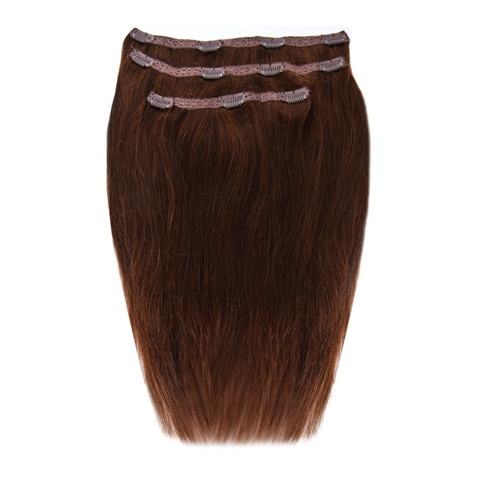 Beauty Works Deluxe Clip-In Hair Extensions 18 Inch - Hot Toffee 4