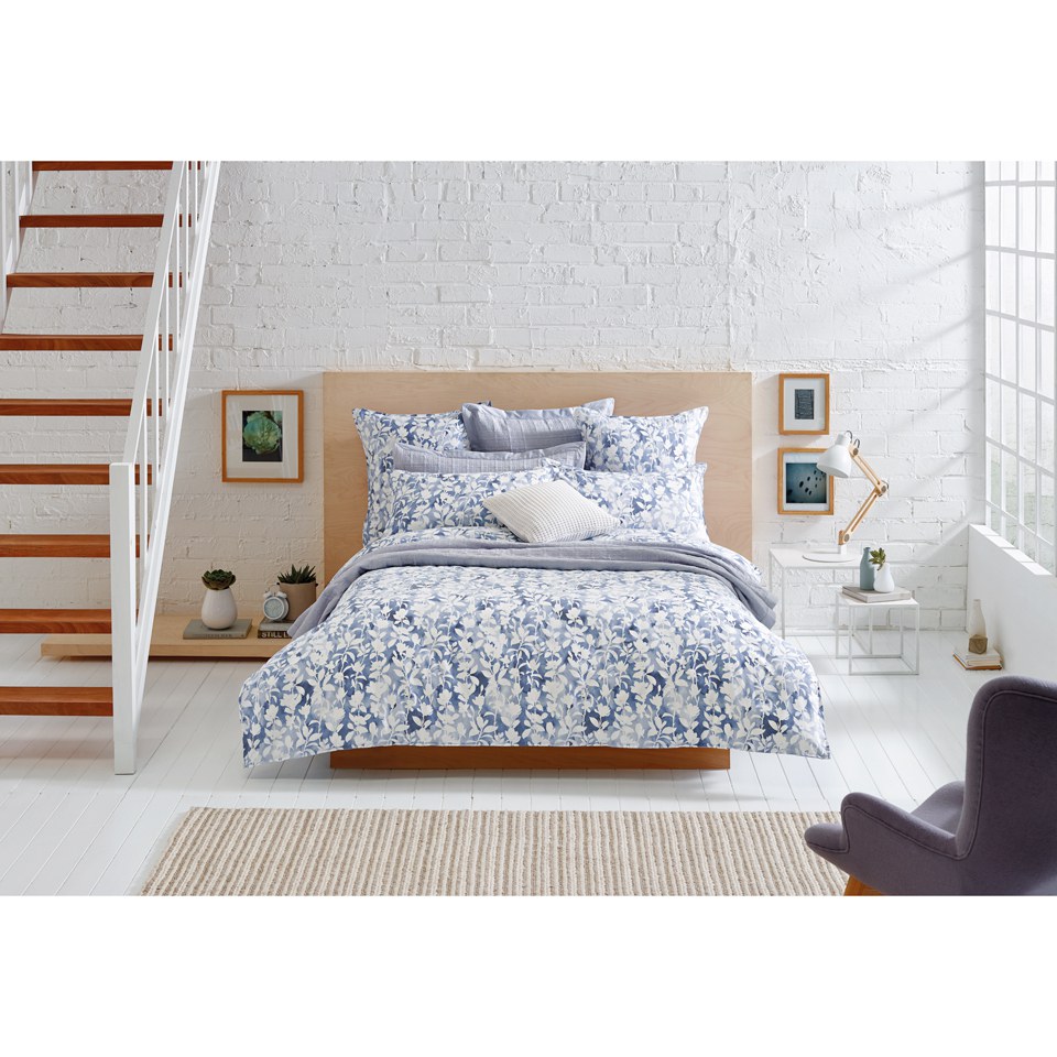 Sheridan Bonnell Quilt Cover - Blue