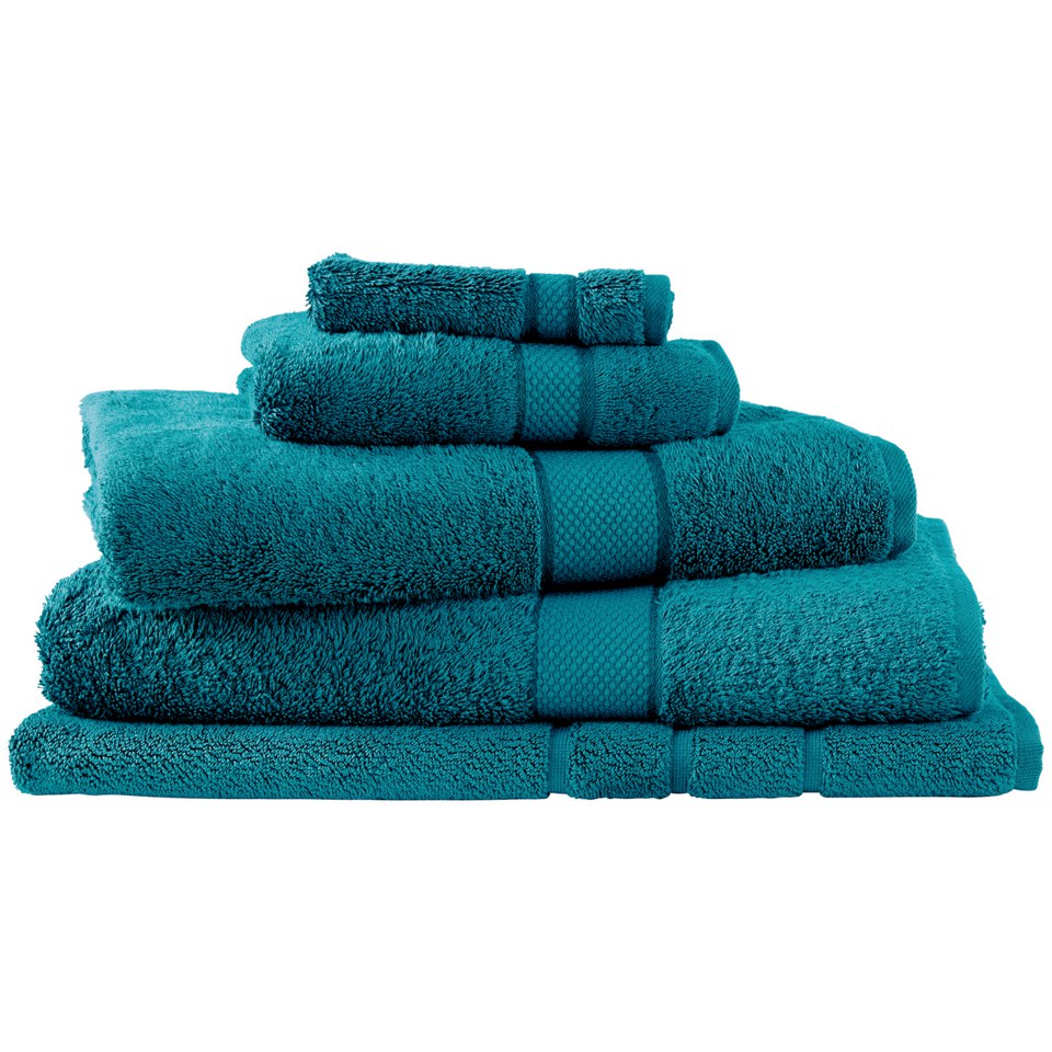 Sheridan green towels top