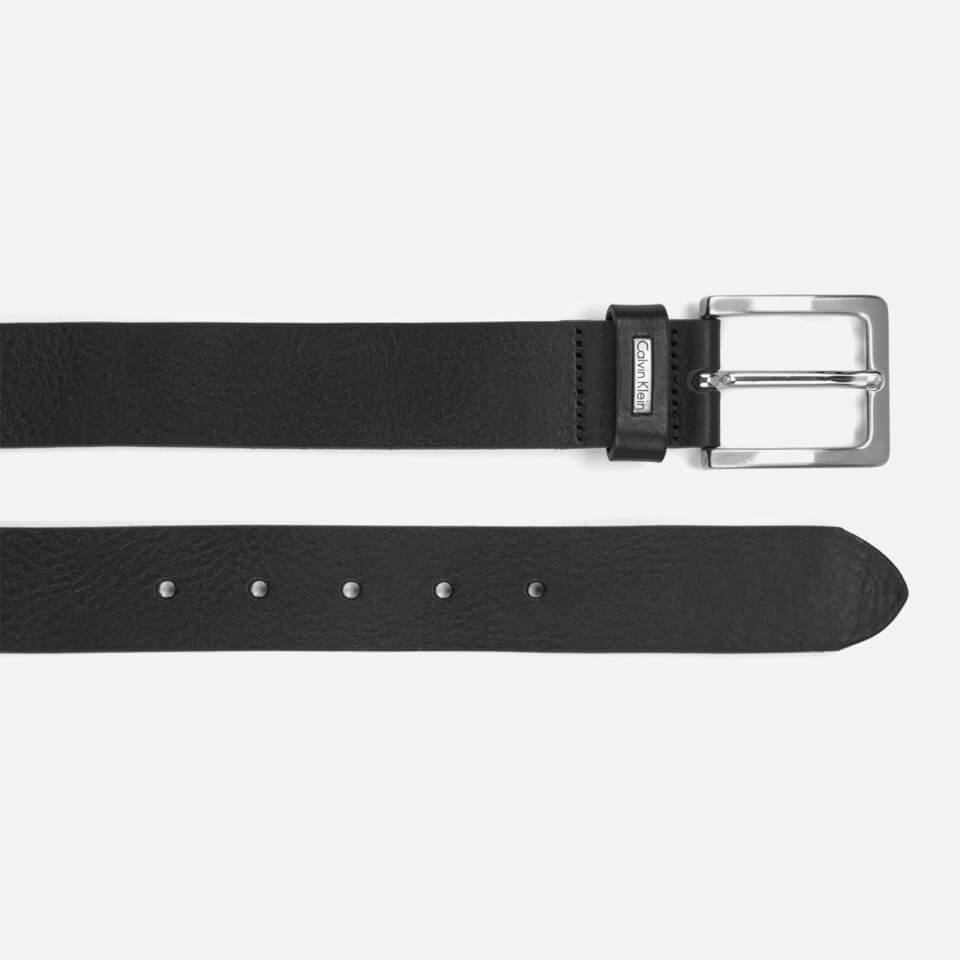 Calvin Klein Men's Mino Mino Leather Belt - Black