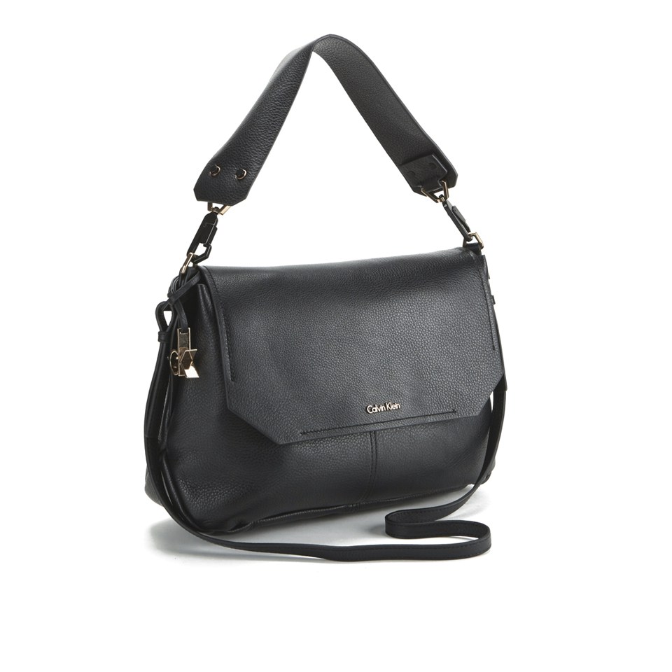 Calvin Klein Charlene Large Flap Bag - Black