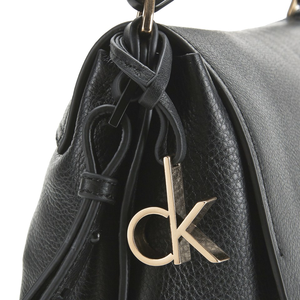 Calvin Klein Charlene Large Flap Bag - Black