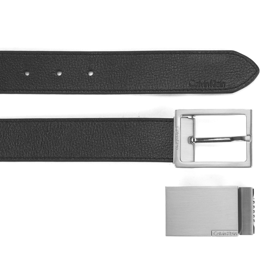 Calvin Klein Eli Leather Belt Gift Box - Black