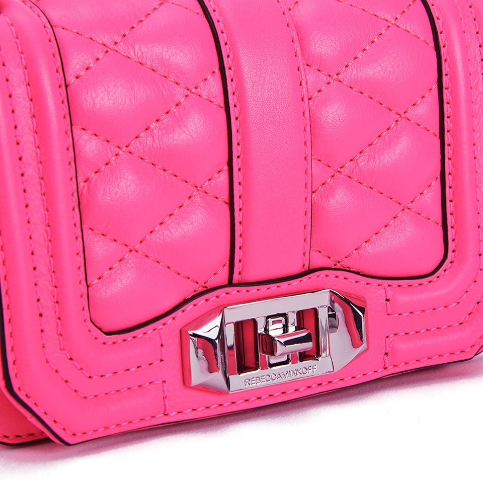 Rebecca Minkoff Women's Mini Love Cross Body Bag - Electric Pink