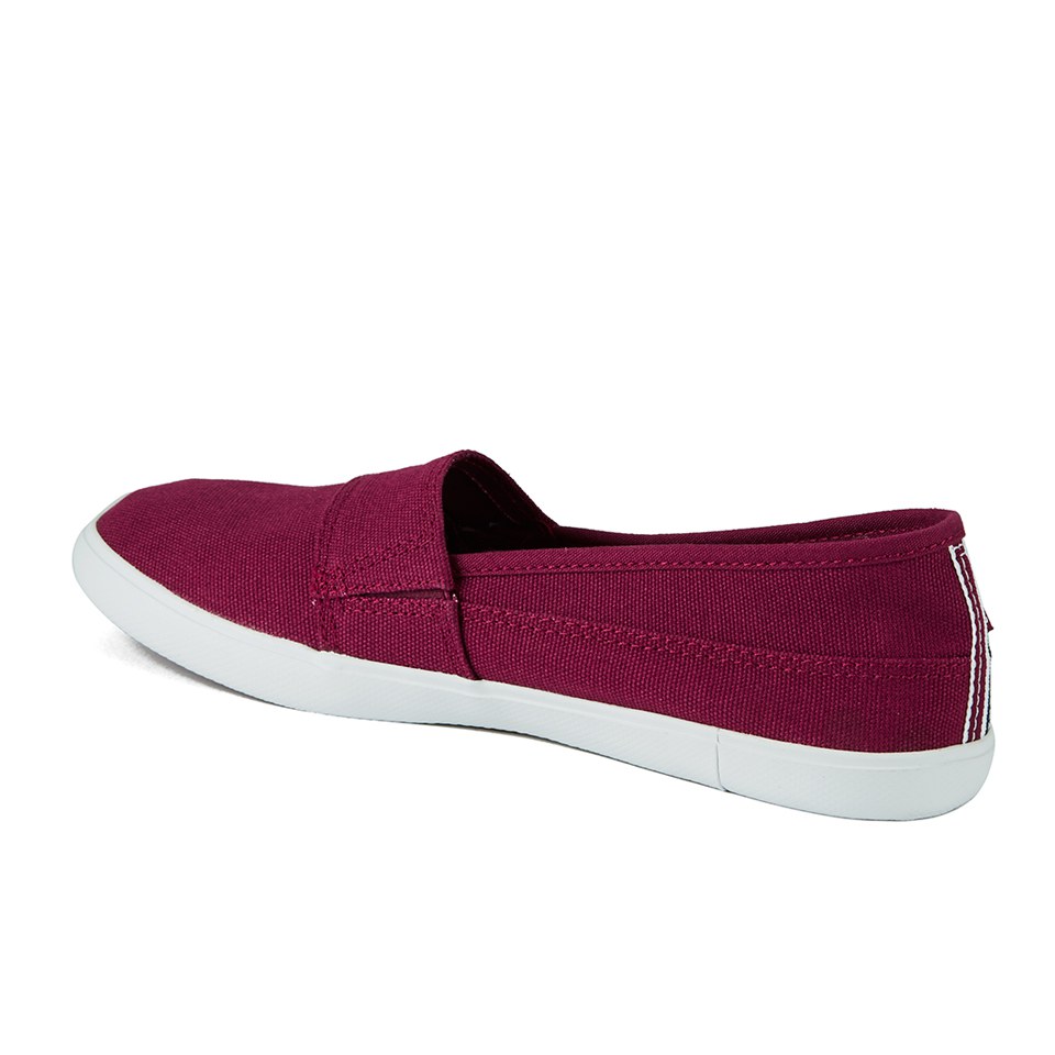 Lacoste women's marice canvas slip on best sale
