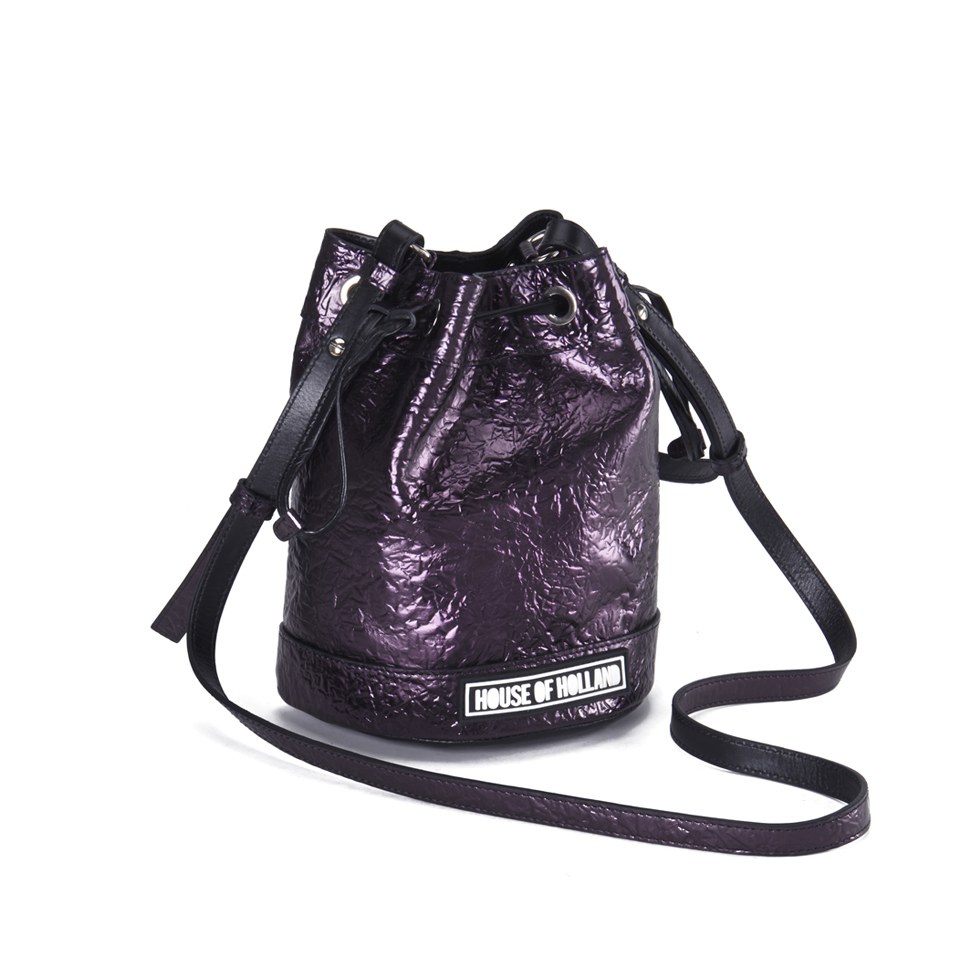 House of Holland Women's Cuki Pack Mini Bucket Bag - Purple