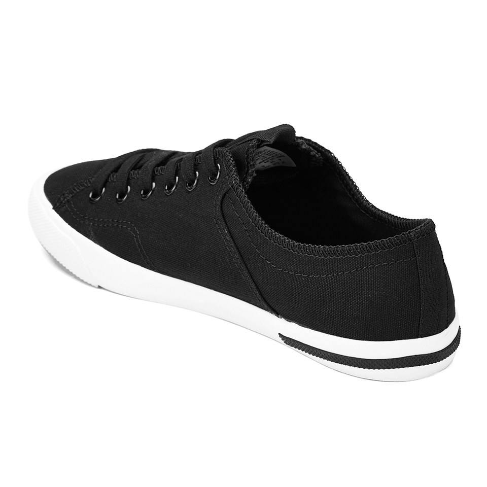 Lacoste Women s Ramer LCR2 Canvas Trainers Black Allsole