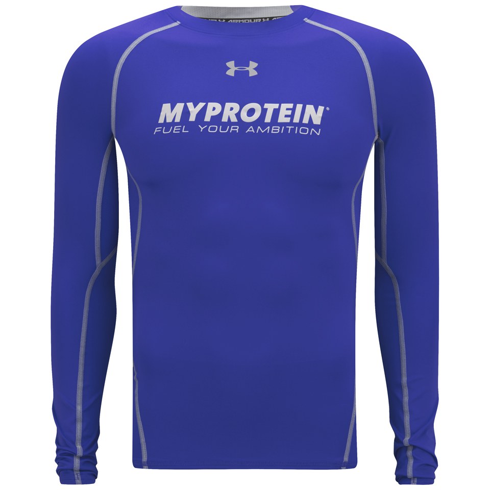 Myprotein Under Armour Men's HeatGear Long Sleeve Compression Shirt - Royal