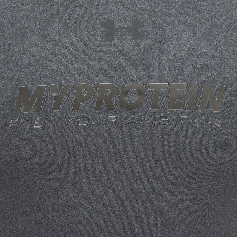 Myprotein Under Armour Men's HeatGear Long Sleeve Compression Shirt - Carbon Heather