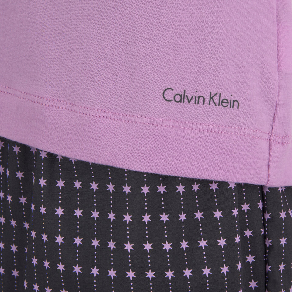 Calvin Klein Women's PJ in a Bag - Blush Star Print