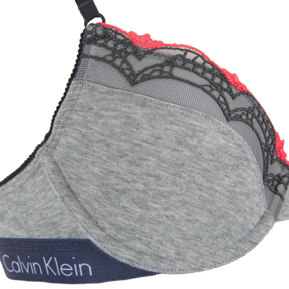 Calvin Klein Women's CK One Cotton Contour Bra - Grey Heather