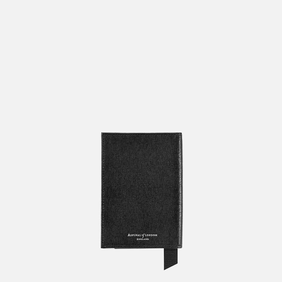 Aspinal of London Women's Passport Cover - Black