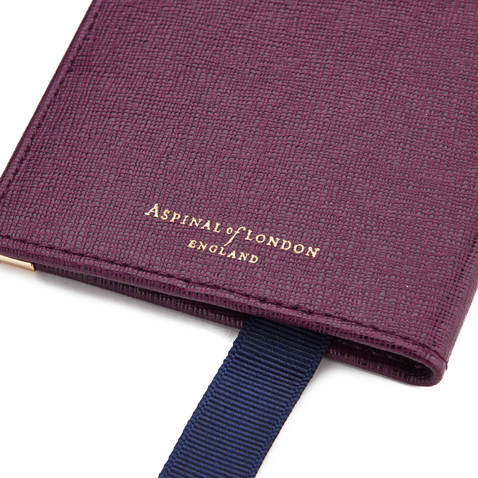 Aspinal of London Passport Cover - Burgundy