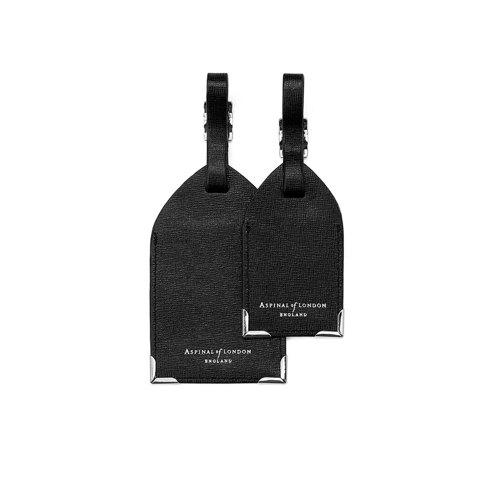 Aspinal of London Luggage Tags - Black