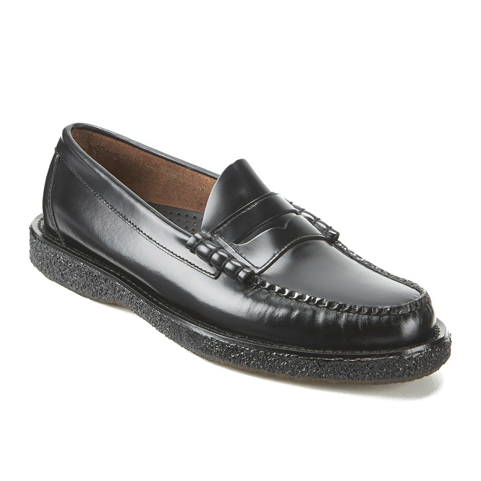 Bass Weejuns Men s Crepe Larson Leather Moc Penny Loafers Black Allsole