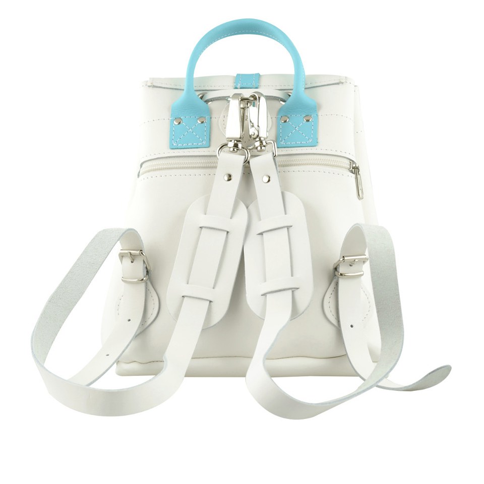 Grafea Women's Oscar Baby Backpack - White/Light Blue