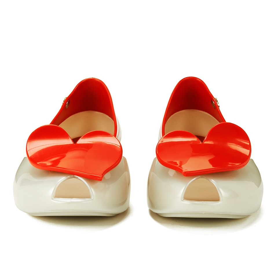 Vivienne Westwood for Melissa Women s Queen Ballet Flats Pearl Red Coggles