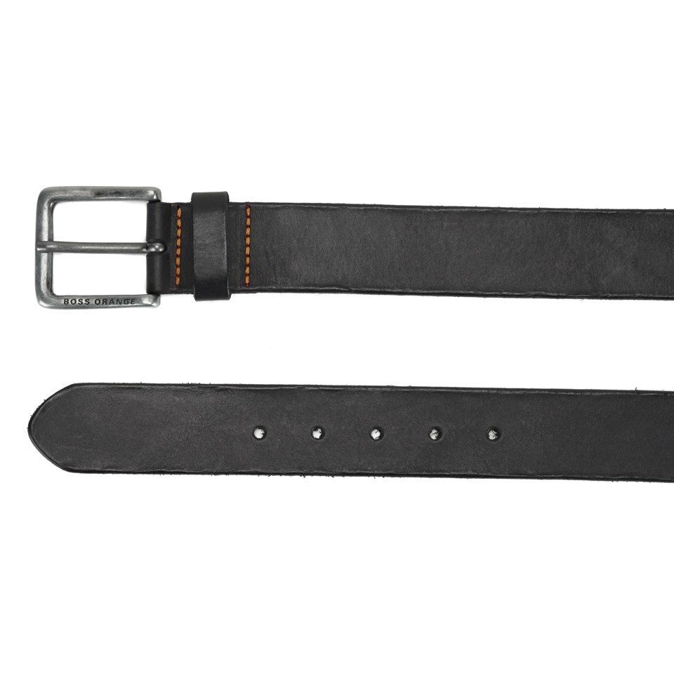 BOSS Orange Men's Jeek Leather Belt - Black