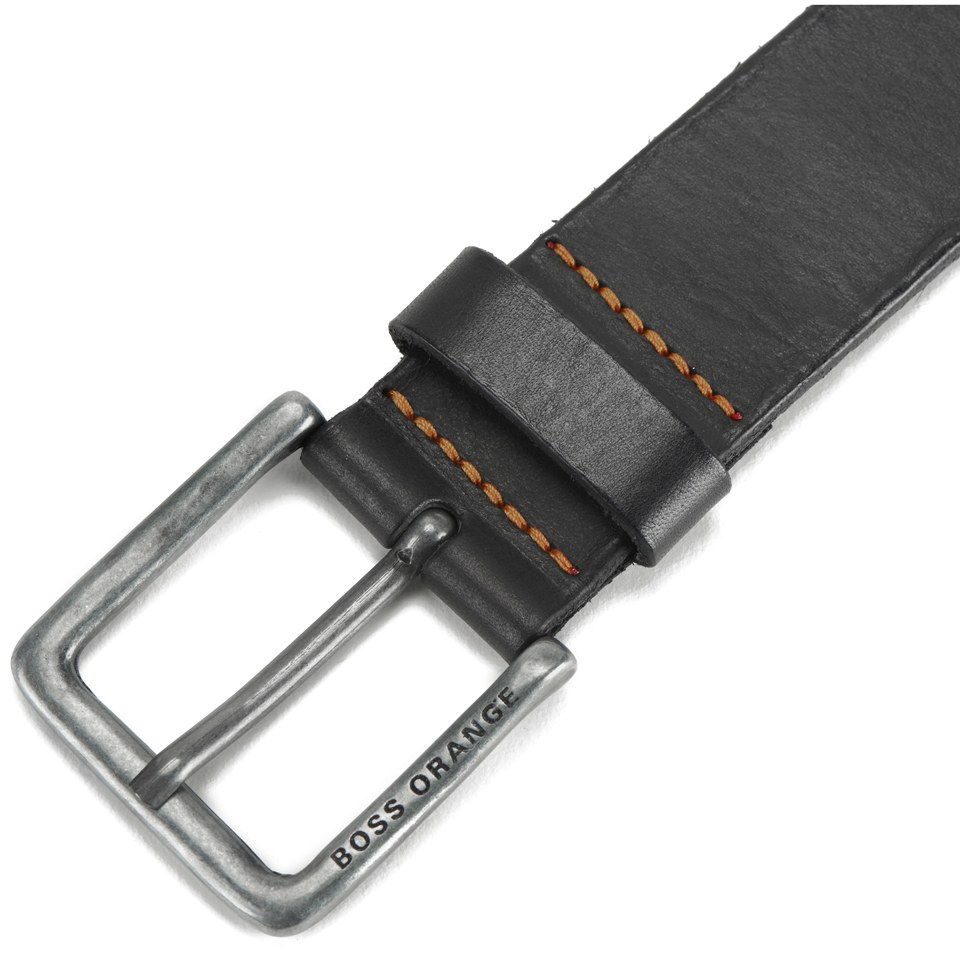 BOSS Orange Men's Jeek Leather Belt - Black