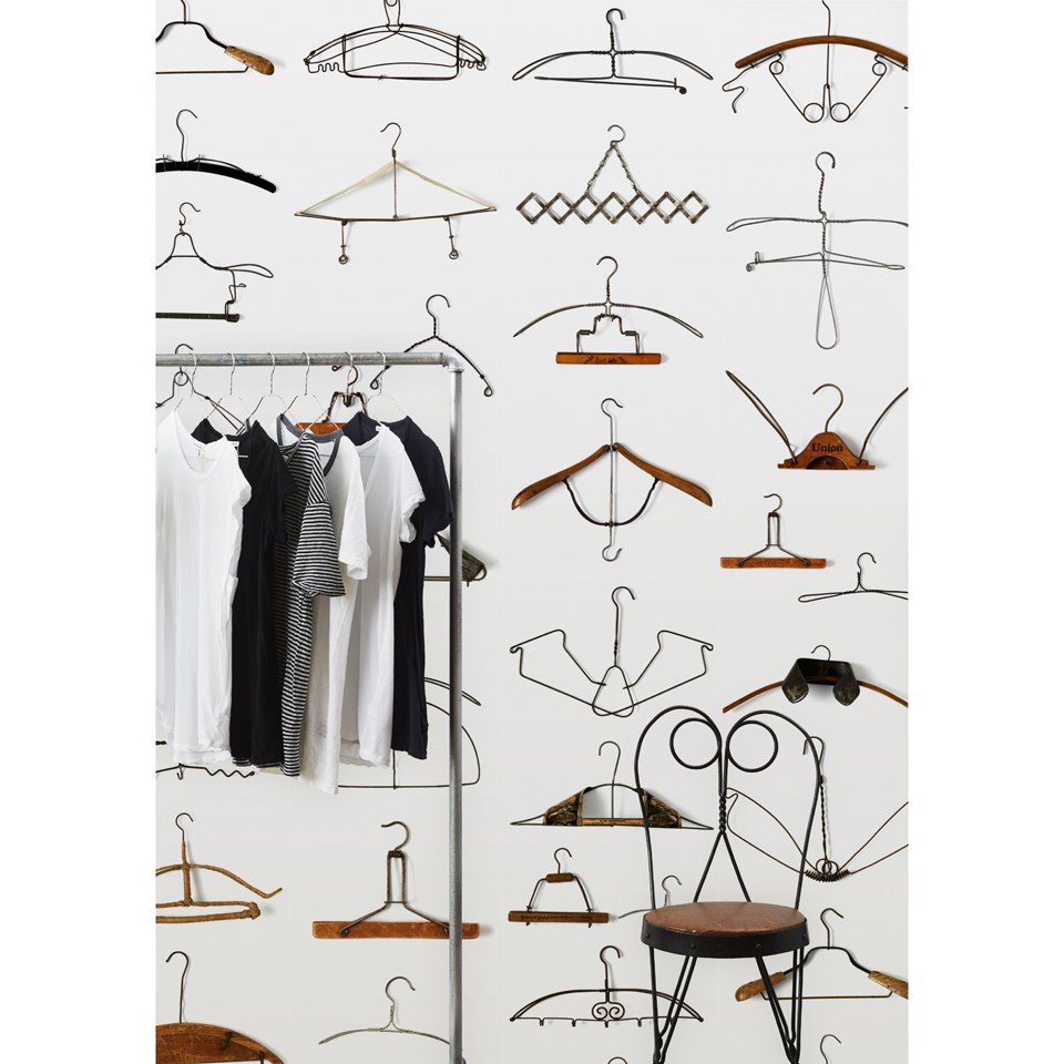 NLXL Obsession Hangers Wallpaper Roll by Daniel Rozensztroch - Multi