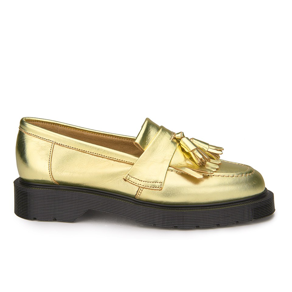 YMC Women's Solovair Leather Tassel Loafers - Gold Leather | FREE UK ...