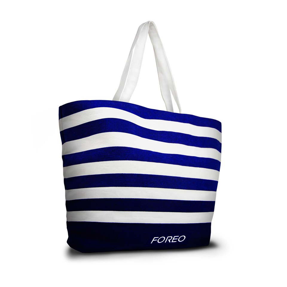 FOREO Canvas Tote Bag - White/Blue (Free Gift)