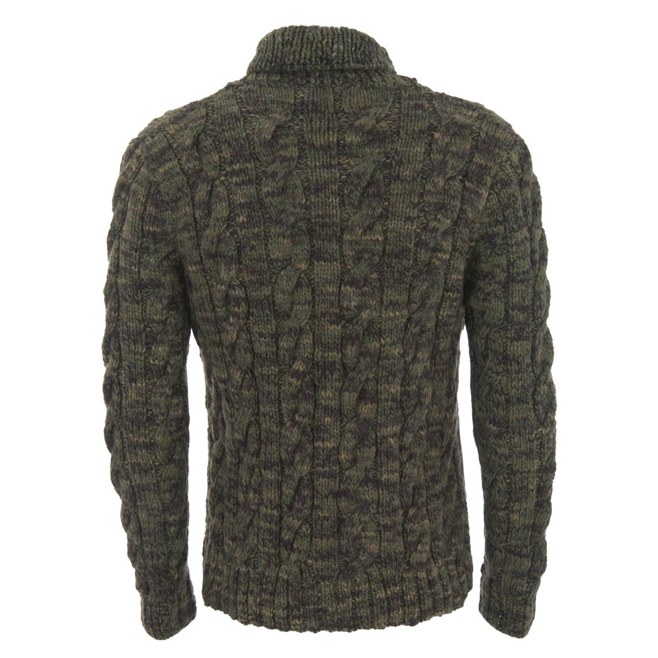 Polo camo cardigan top