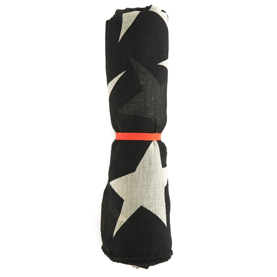 BeckSöndergaard Fine Twilight Star Print Scarf - Black