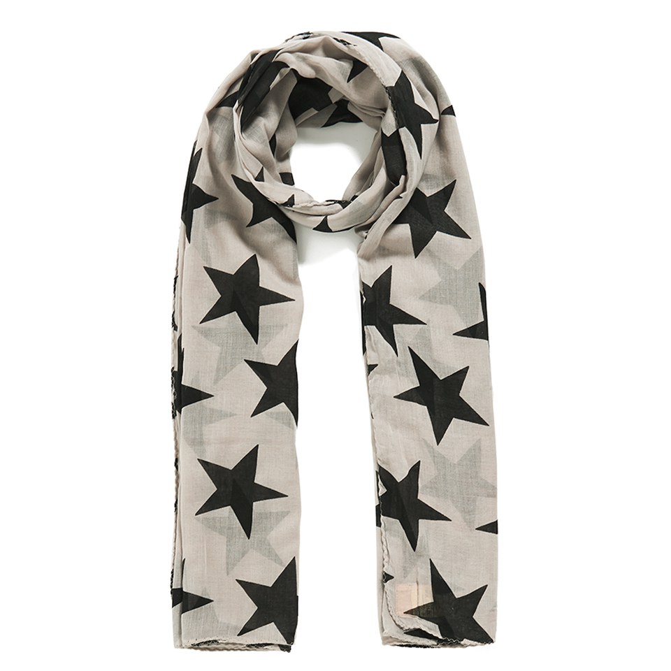 BeckSöndergaard Fine Twilight Star Print Scarf - Grey