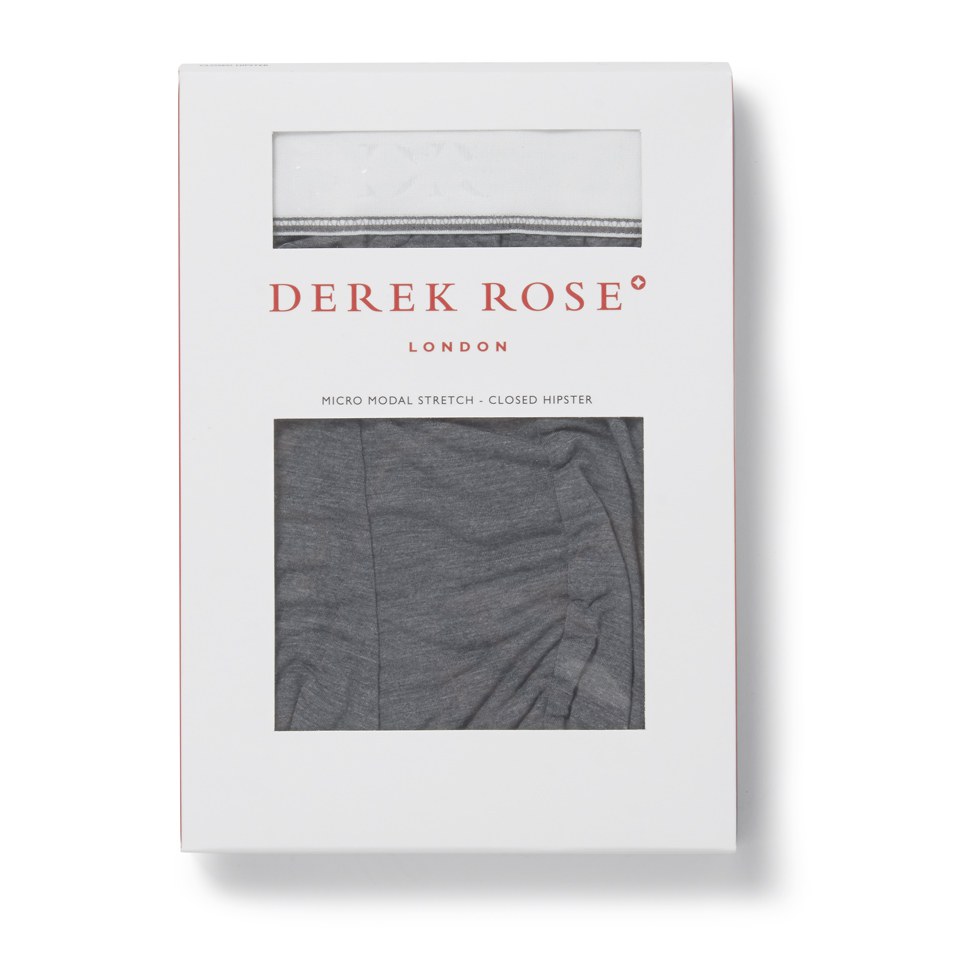 Derek Rose Men's Ethan 2 Hipster Trunk Boxers - Charcoal