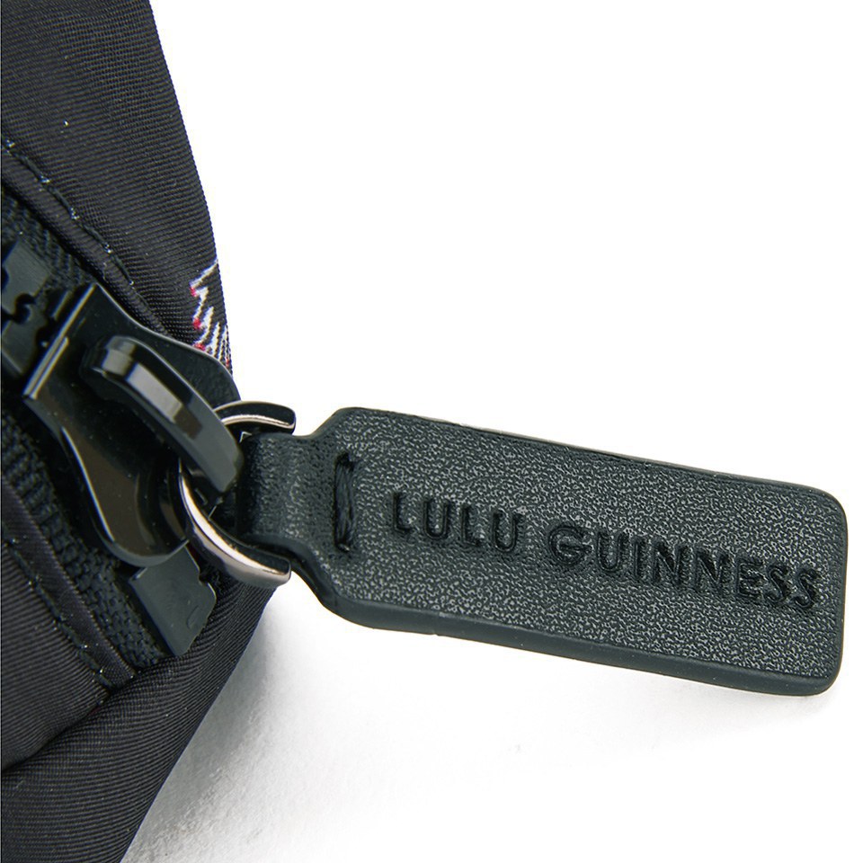 Lulu Guinness Women's Small Mini Icons Brush Case Bag - Black