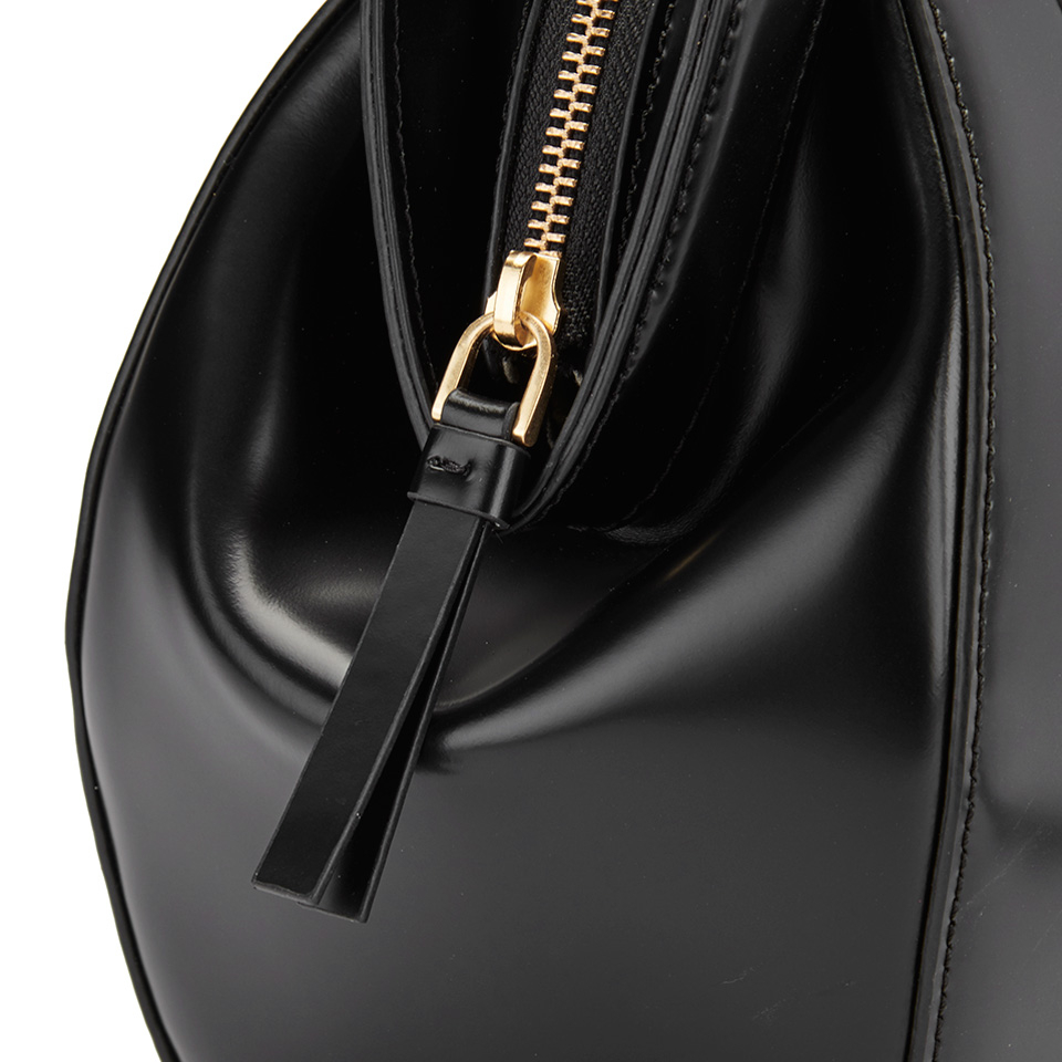 Lulu Guinness Women's Paula Mid Polished Calf Leather Tote Bag - Black