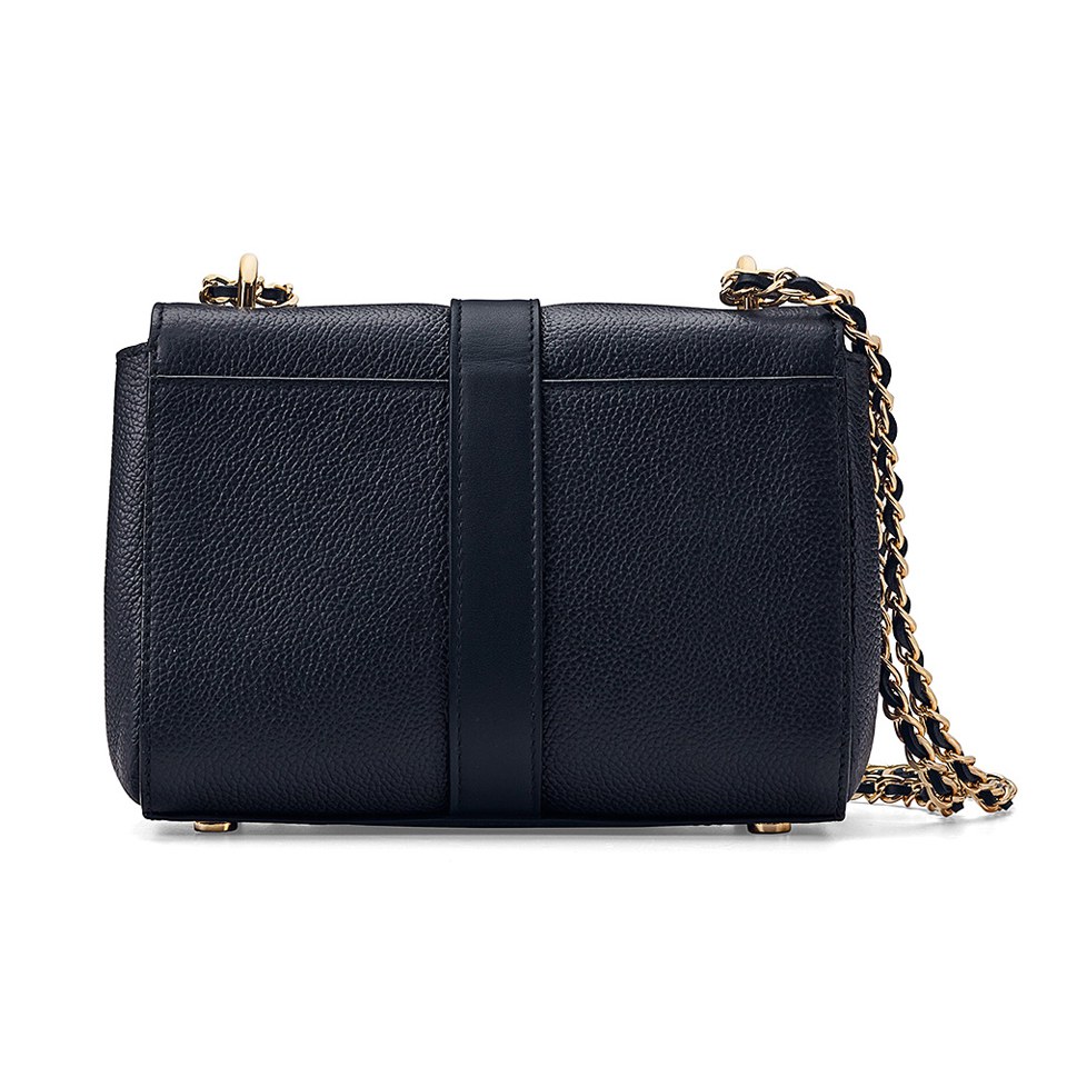 Aspinal of London Lottie Letterbox Chain Bag - Navy