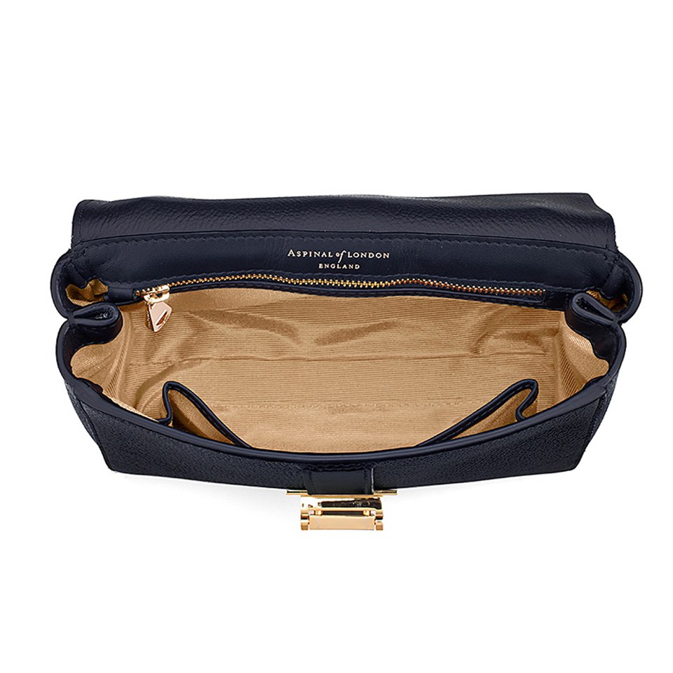 Aspinal of London Lottie Letterbox Chain Bag - Navy