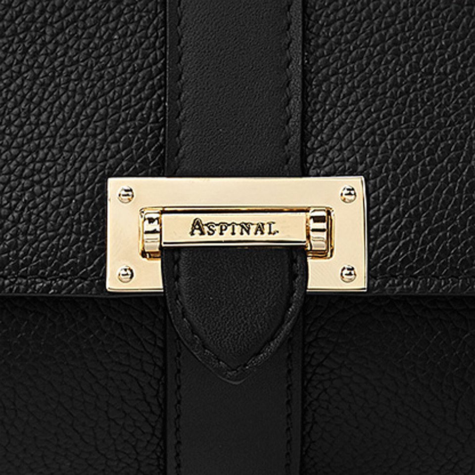 Aspinal of London Lottie Letterbox Chain Bag - Navy