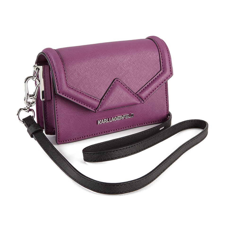 Karl Lagerfeld Women s K Klassik Super Mini Cross Body Violet