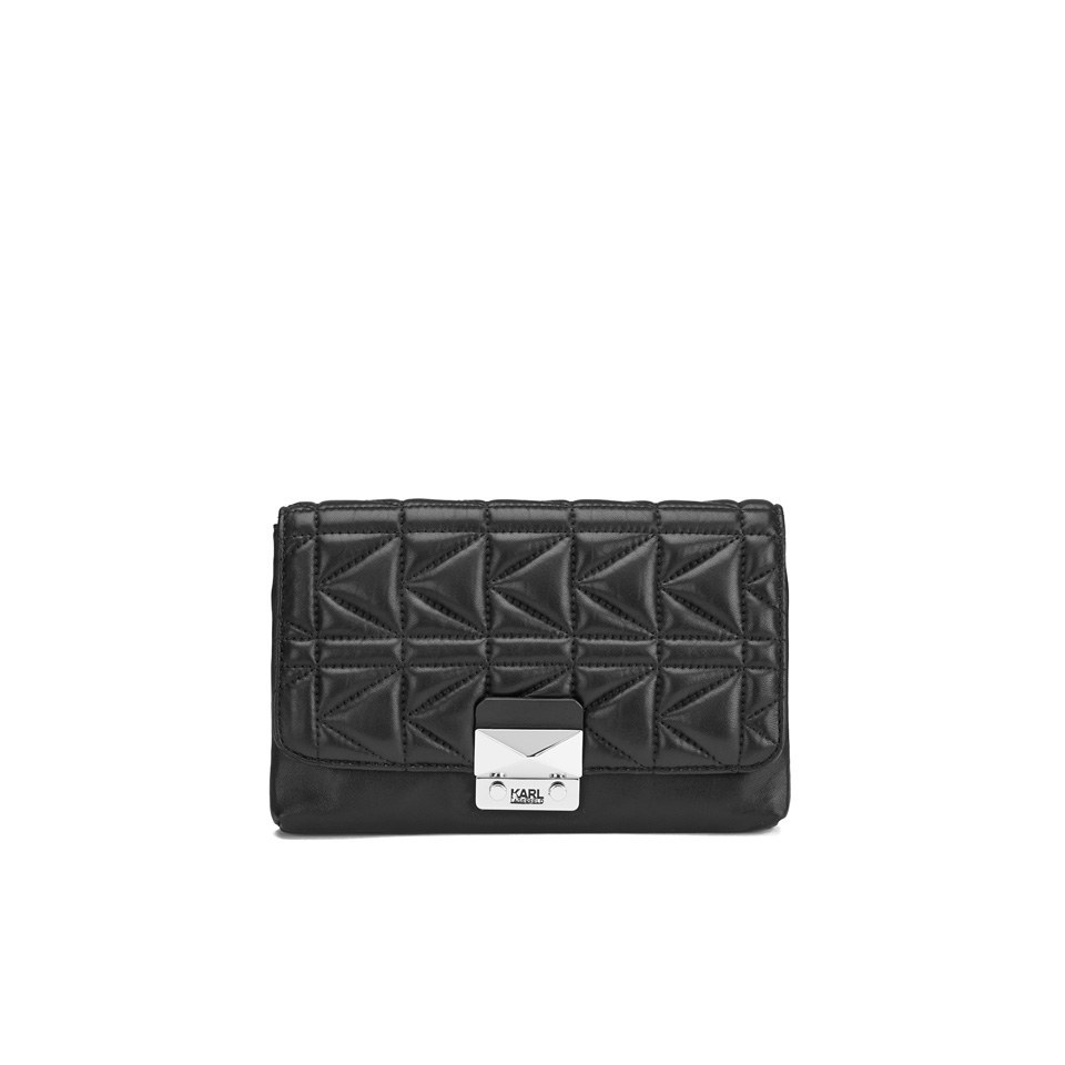 Karl Lagerfeld Women's K/Kuilted Clutch Bag - Black