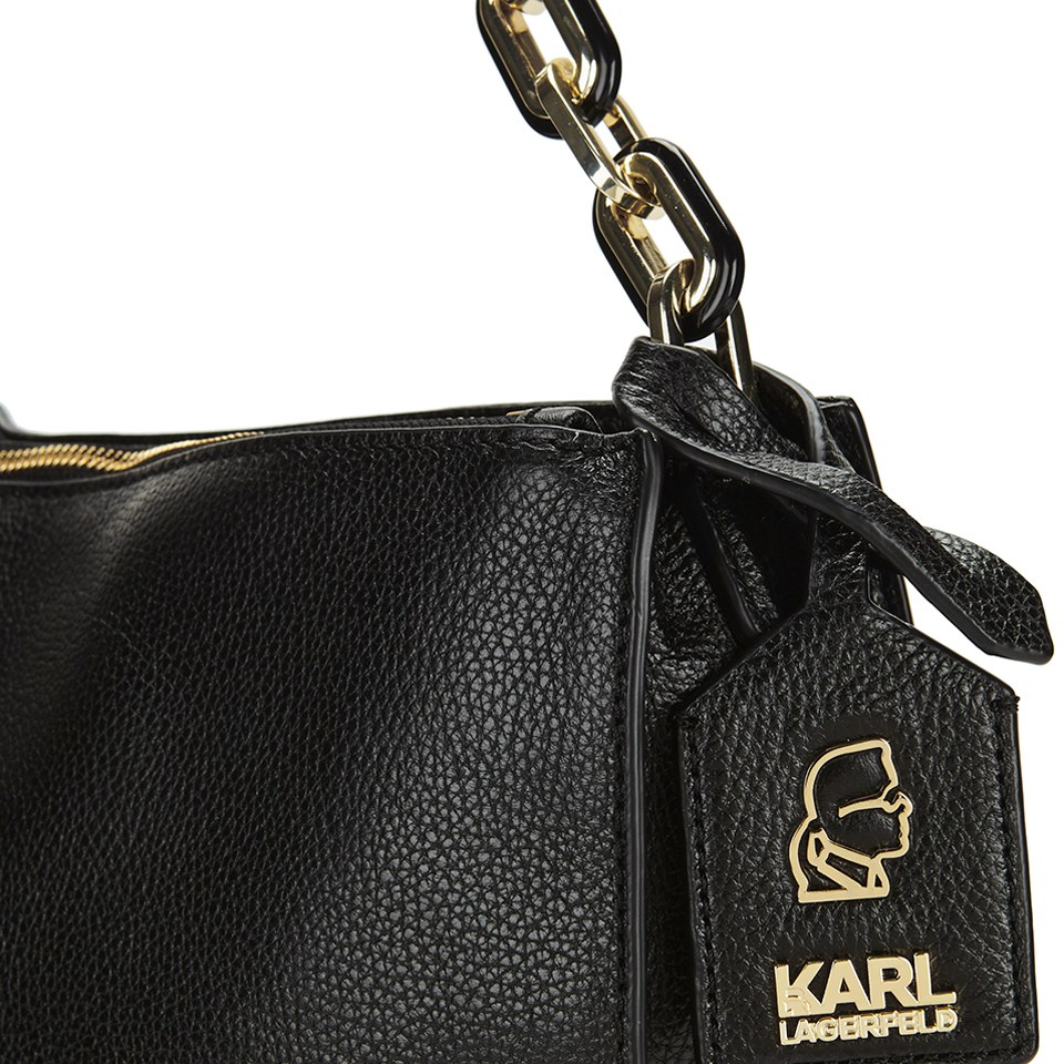 Karl Lagerfeld Women's K/Grainy Hobo Bag - Black