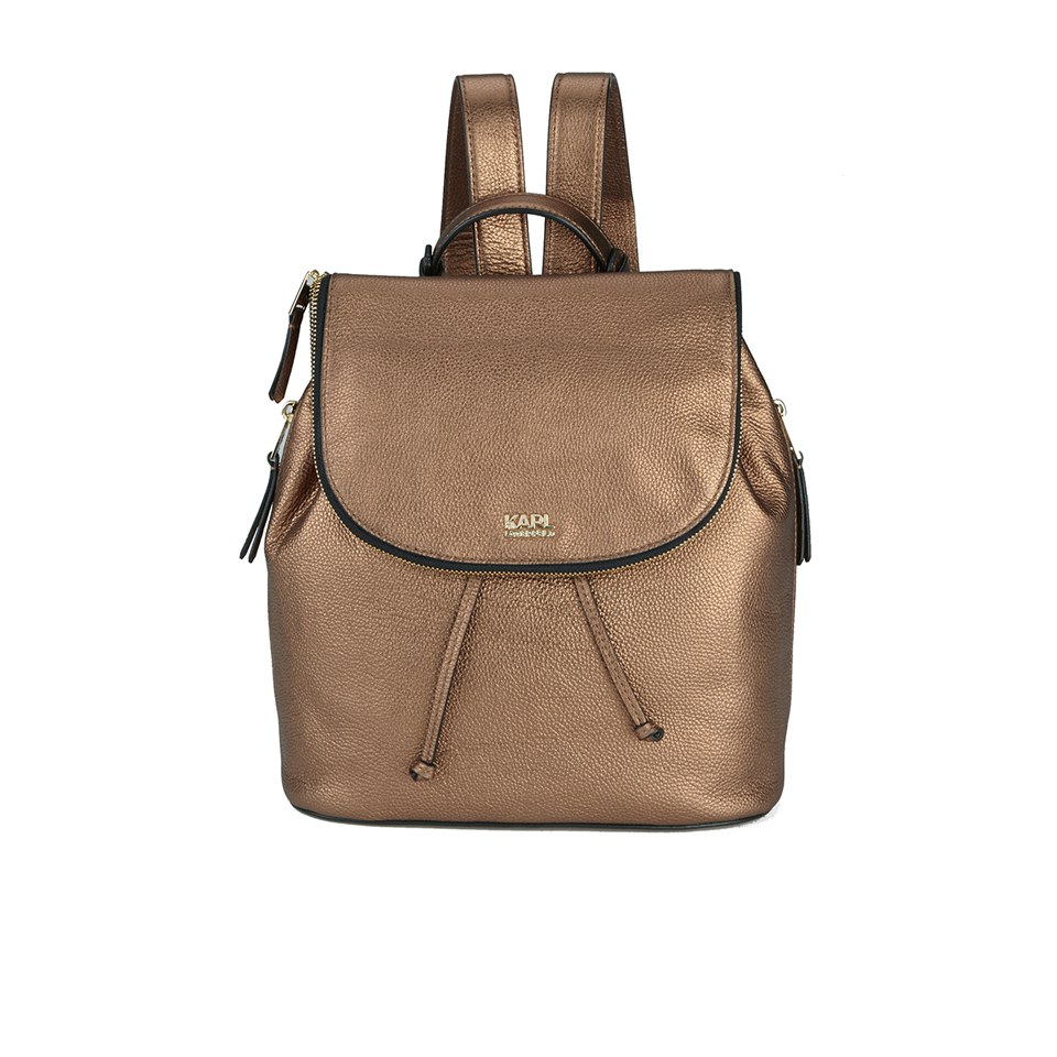 Karl Lagerfeld Women's K/Grainy Backpack - Brown Metallic