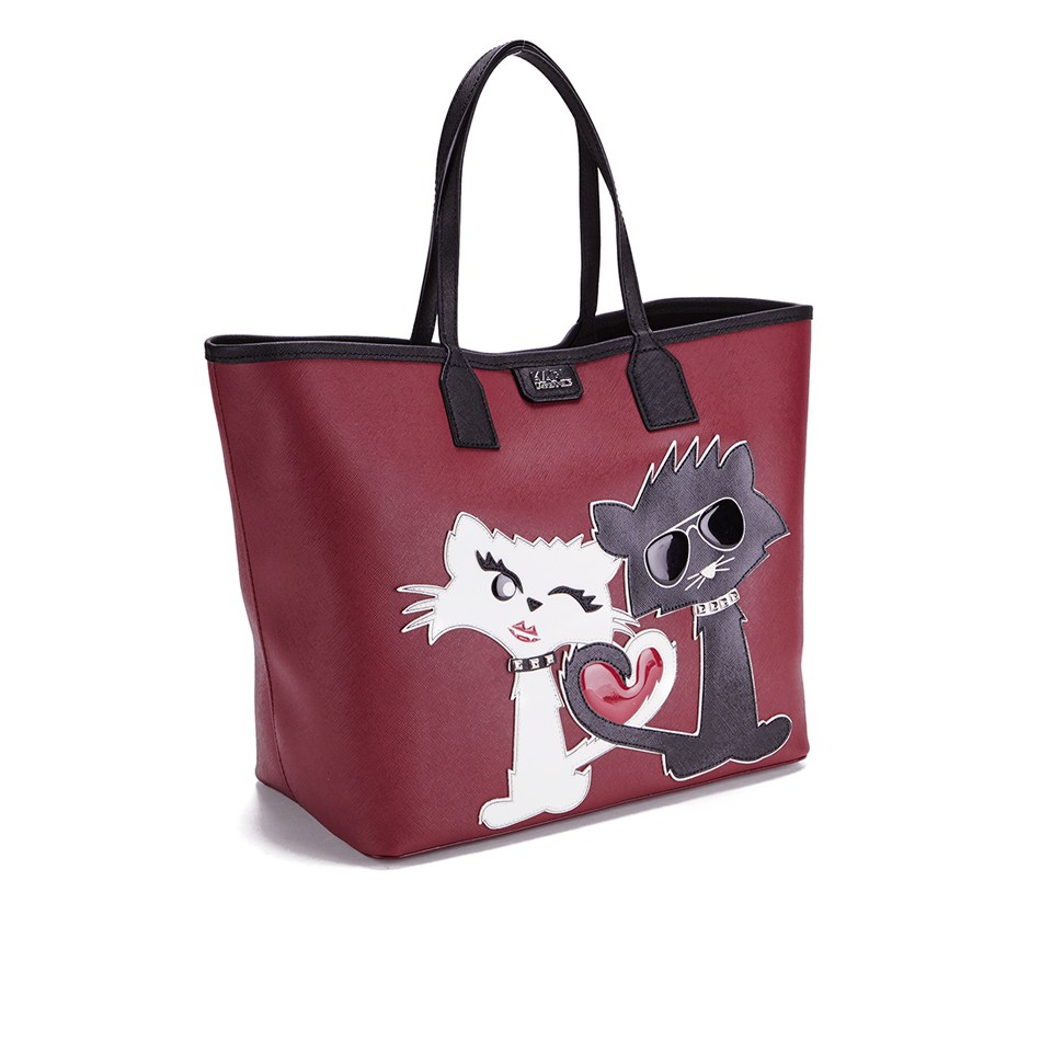 Karl Lagerfeld Women's K/Choupette Love Shopper - Cats Wine