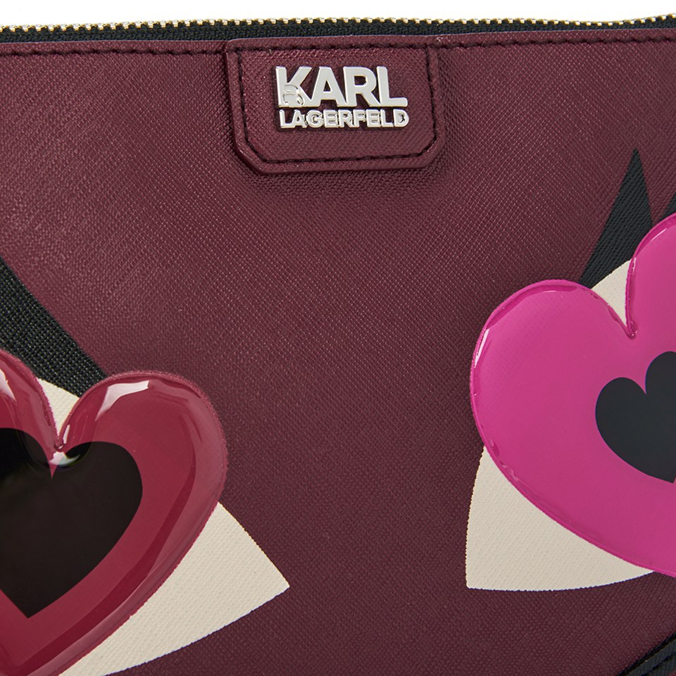 Karl Lagerfeld Women's K/Choupette Love Clutch - Face Wine