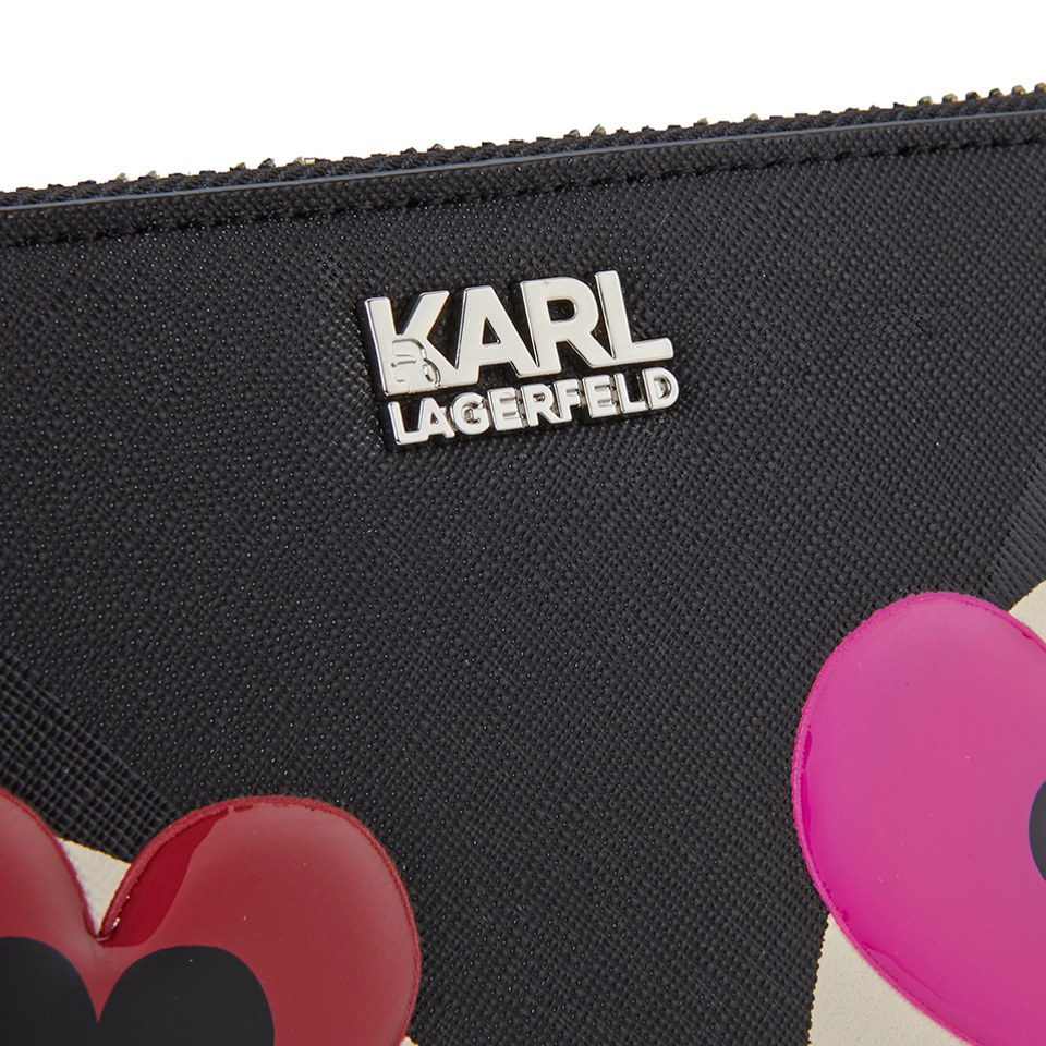 Karl Lagerfeld Women's K/Choupette Love Zip Wallet - Black