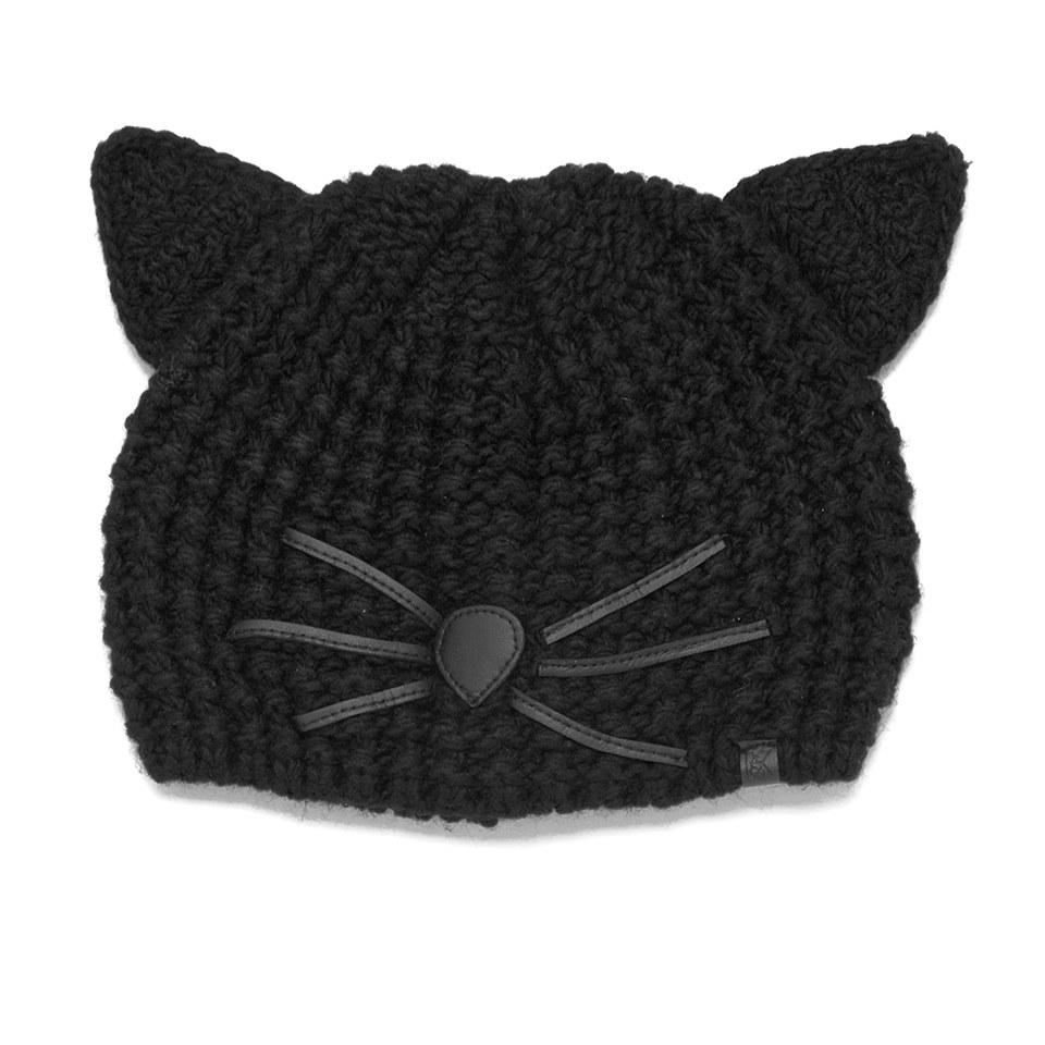 Karl Lagerfeld Women's K/Choupette Beanie - Black