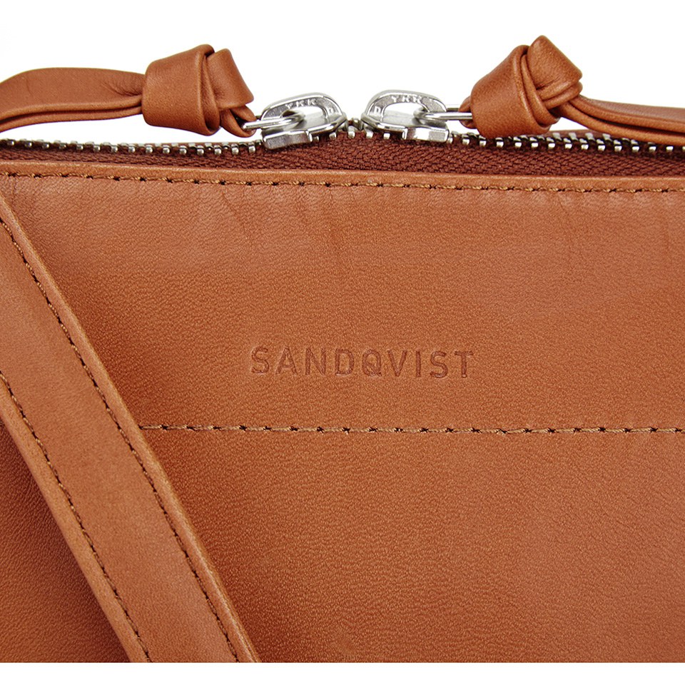 Sandqvist Women's Anna Leather Shoulder Bag - Cognac Brown