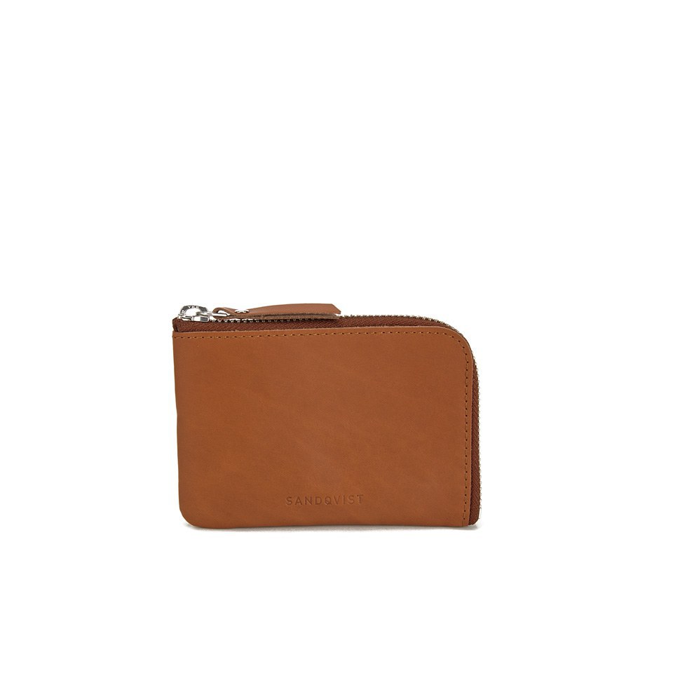 Sandqvist Women's Penny Leather Zip Wallet - Cognac Brown