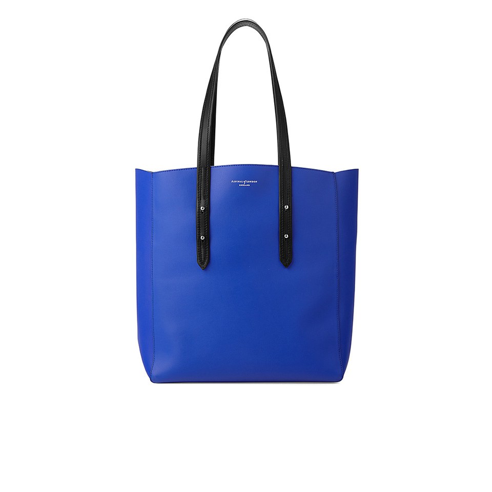 Aspinal of London Essential Tote - Cobalt Blue/Black