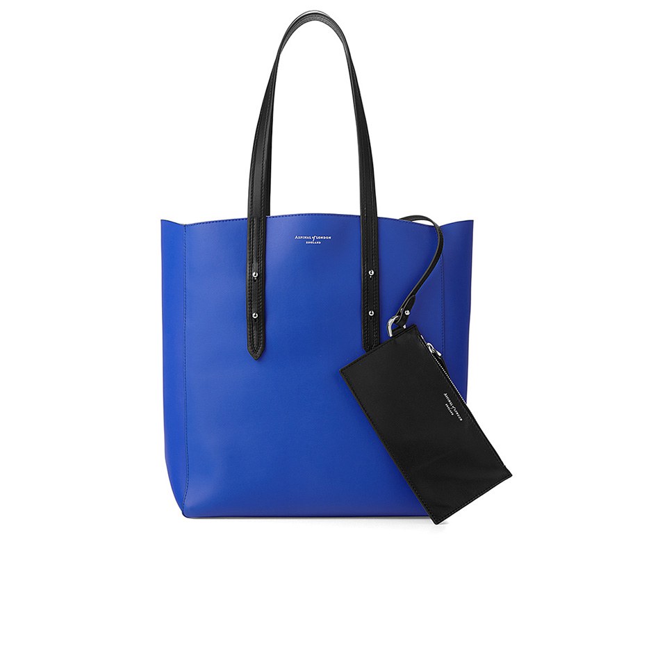 Aspinal of London Essential Tote - Cobalt Blue/Black